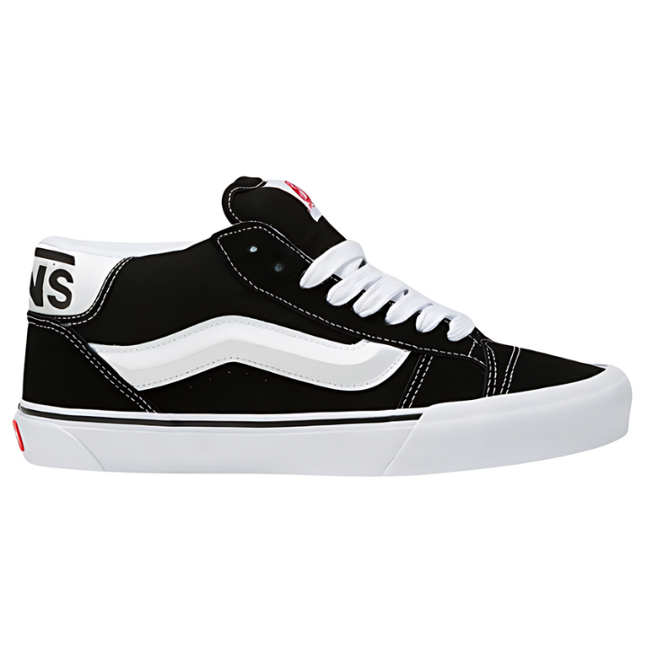 Tênis Knu Skool Preto e Branco Mid